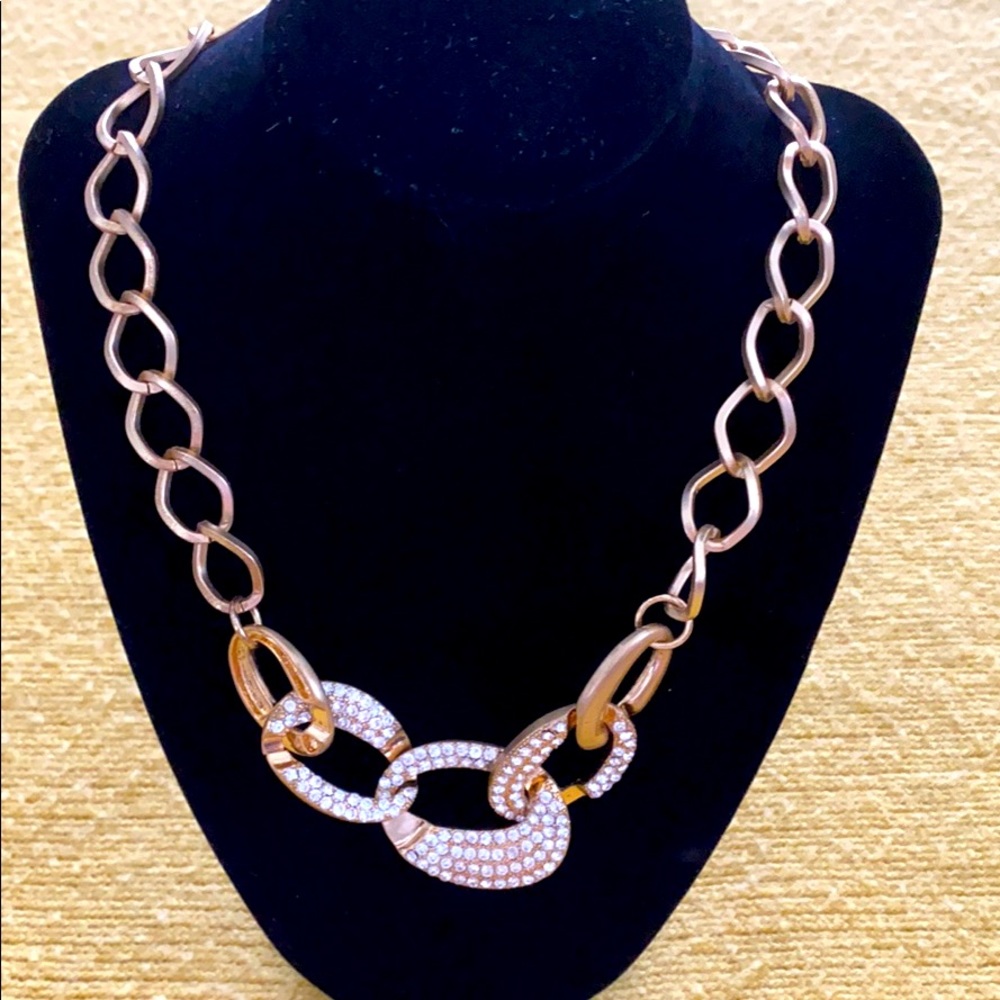 Gold and Rhinestone Necklace